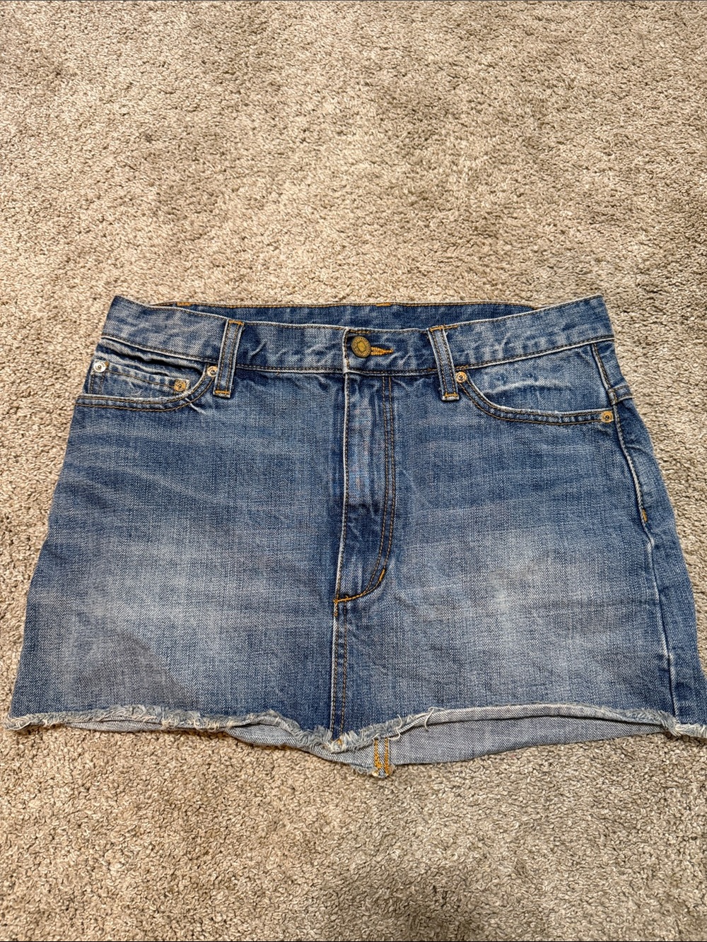 Free People mini Jean  Skirt